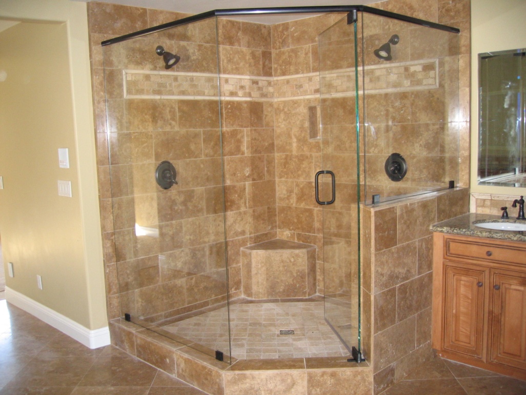 Care for natural stone in shower stall